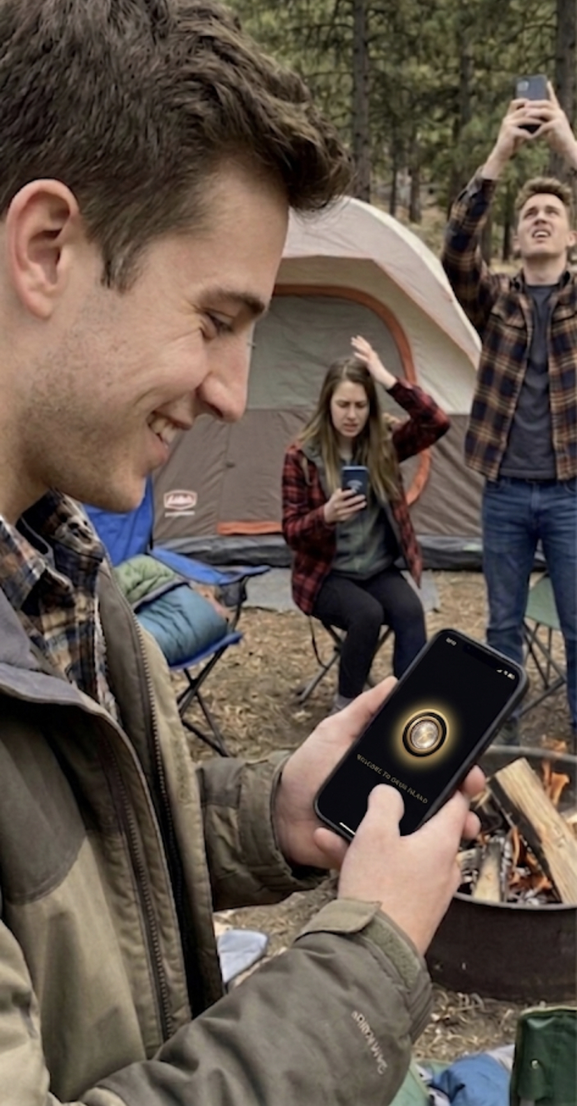 Oasis still working on a camping trip with no signal